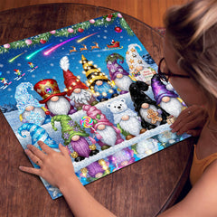 Starlit Gnome Parade Jigsaw Puzzle 1000 Pieces