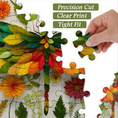 Leaf Dragonfly Jigsaw Puzzle 1000 Pieces