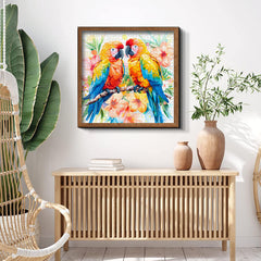 Aquarell-Papageien-Puzzle, 1000 Teile