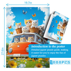 Sunny Cat Ride Puzzle 1000 Teile