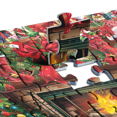Weihnachtskamin Puzzle 1000 Teile