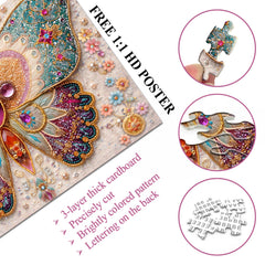 Jeweled Butterfly Jigsaw Puzzle 1000 Pieces