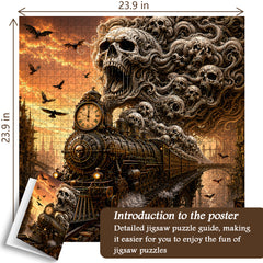 Skull Train Jigsaw Puzzle 1000 Pieces