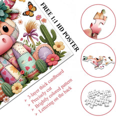 Patchwork Cow Jigsaw Puzzle 1000 Pieces