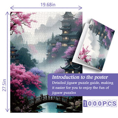 Blossom Bridge Jigsaw Puzzle 1000 Pieces