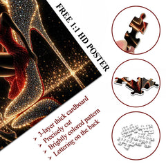 Red & Sparkle Night Jigsaw Puzzle 1000 Pieces