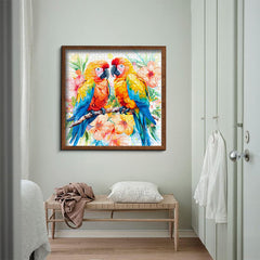 Aquarell-Papageien-Puzzle, 1000 Teile