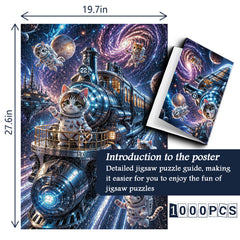 Kosmische Katze Puzzle 1000 Teile