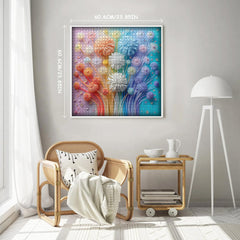 Regenbogen-Blumenstrauß-Puzzle, 1000 Teile