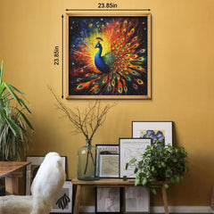 Brilliantes Pfau -Jigsaw -Puzzle 1000 Stücke