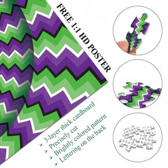 Rotierendes 3D-Puzzle mit Wellenmuster, 1000 Teile