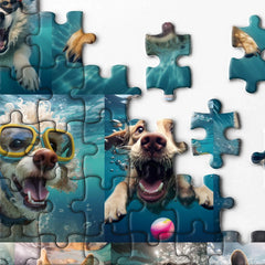 Puzzle 1000 Teile „Unterwasserhunde“