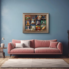 Vintage-Katzen-Puzzle 1000 Teile