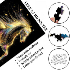 Starry Rainbow Steed Jigsaw Puzzle 1000 Pieces