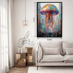 Neon Jellyfish City Jigsaw Puzzles 1000 Pieces