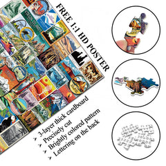 National Park Stamps Jigsaw Puzzle 1000 Pieces