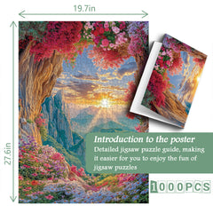 Blumen Höhleneingang Puzzle 1000 Teile