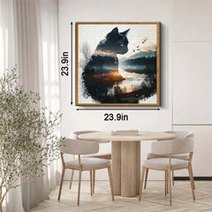 Ink Cat Scene Jigsaw Puzzle 1000 Pieces