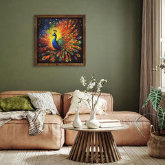 Brilliantes Pfau -Jigsaw -Puzzle 1000 Stücke