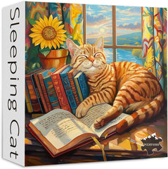 Sleeping Cat Jigsaw Puzzle 1000 Pieces