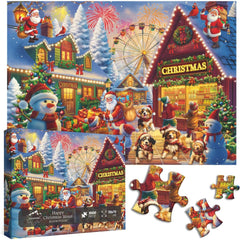 Frohe Weihnachten, Straßen-Puzzle, 1000 Teile
