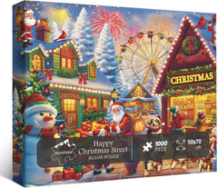 Frohe Weihnachten, Straßen-Puzzle, 1000 Teile