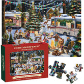 Weihnachts-Wohnmobil-Party-Puzzle, 1000 Teile