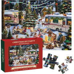 Weihnachts-Wohnmobil-Party-Puzzle, 1000 Teile
