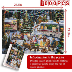 Weihnachts-Wohnmobil-Party-Puzzle, 1000 Teile