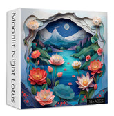 Mondnacht Lotus Jigsaw Puzzle 1000 Stücke