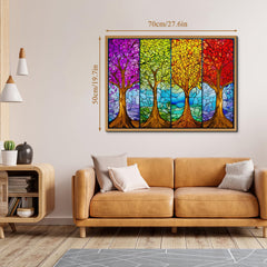 Baum von vier Jahreszeiten Jigsaw Puzzle 1000 Stücke