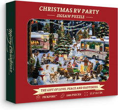 Weihnachts-Wohnmobil-Party-Puzzle, 1000 Teile