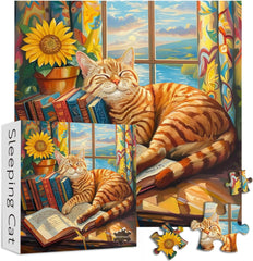 Sleeping Cat Jigsaw Puzzle 1000 Pieces