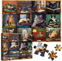 Vintage-Katzen-Puzzle 1000 Teile