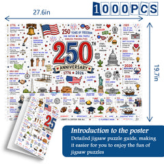 Patriotisches Amerika-Puzzle, 1000 Teile