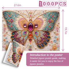 Jeweled Butterfly Jigsaw Puzzle 1000 Pieces