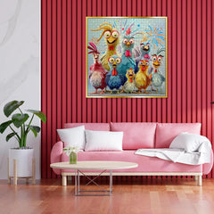 Hühnerfamilienpuzzle 1000 Stücke