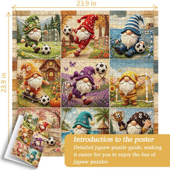 Colorful Sport Gnomes Jigsaw Puzzle 1000 Pieces