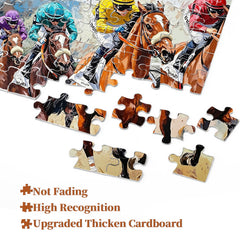 Race Horses Art Jigsaw Puzzle 1000 Pieces