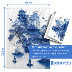 Blue Serenity Jigsaw Puzzle 1000 Pieces