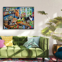 Puzzle „Grüne Schnurrhaare“ 1000 Teile