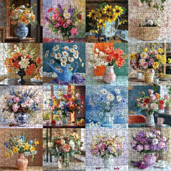Flower Art Jigsaw Puzzle 1000 Pieces