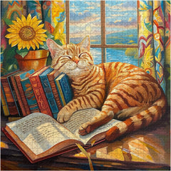 Sleeping Cat Jigsaw Puzzle 1000 Pieces