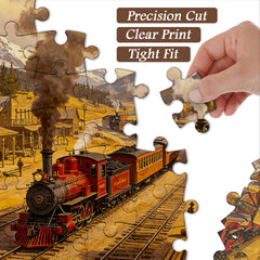 Züge des Goldrauschs Puzzle 1000 Teile