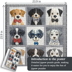 Patchwork Dog Art Jigsaw Puzzle 1000 Pieces