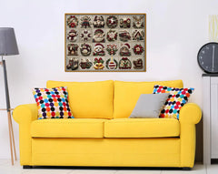 Vintage Christmas Stoff Fun Puzzle 1000 Stücke