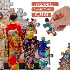 Elegantes Kimono -Puzzle 1000 Teile