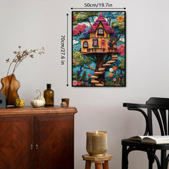 Quilted Art Treehouse Jigsaw Puzzles 1000 Pieces