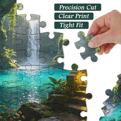 Türkisfarbenes Pool-Grotto-Puzzle, 1000 Teile