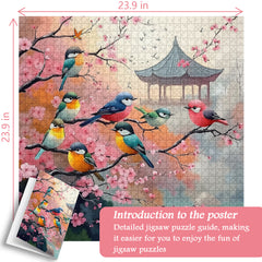 Cherry Blossom Birds Jigsaw Puzzle 1000 Pieces